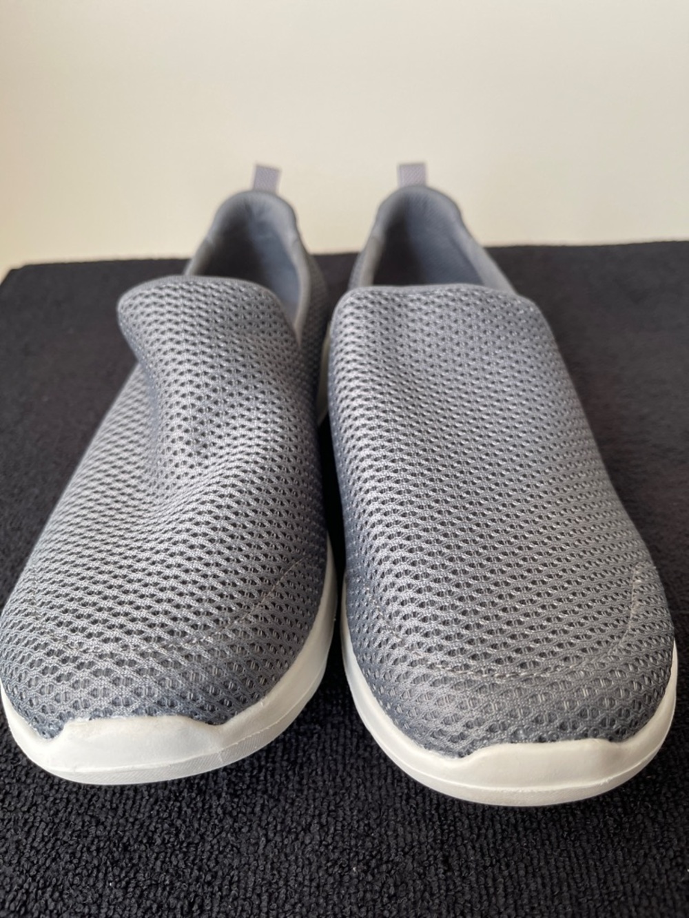 Skechers Gray Slip-On GOwalk Knit Shoes - Picture 3 of 9